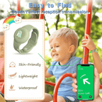 Kids Tracker Wristband | Dinosaur Design | Adjustable Skin-Friendly Silicone