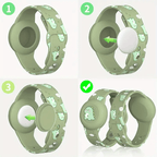 Kids Tracker Wristband | Dinosaur Design | Adjustable Skin-Friendly Silicone