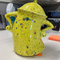 Kitchen Canister | Playful Hands-on-Hips Design | 6.7×7.9 in | Durable Design