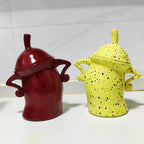 Kitchen Canister | Playful Hands-on-Hips Design | 6.7×7.9 in | Durable Design