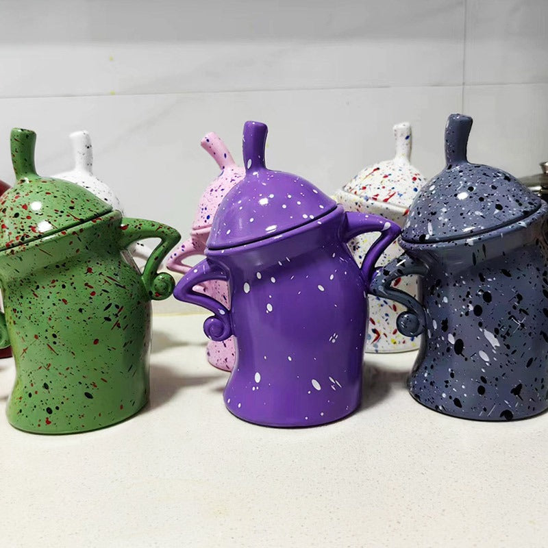 Kitchen Canister | Playful Hands-on-Hips Design | 6.7×7.9 in | Durable Design