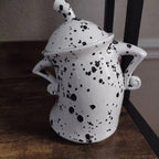 Kitchen Canister | Playful Hands-on-Hips Design | 6.7×7.9 in | Durable Design