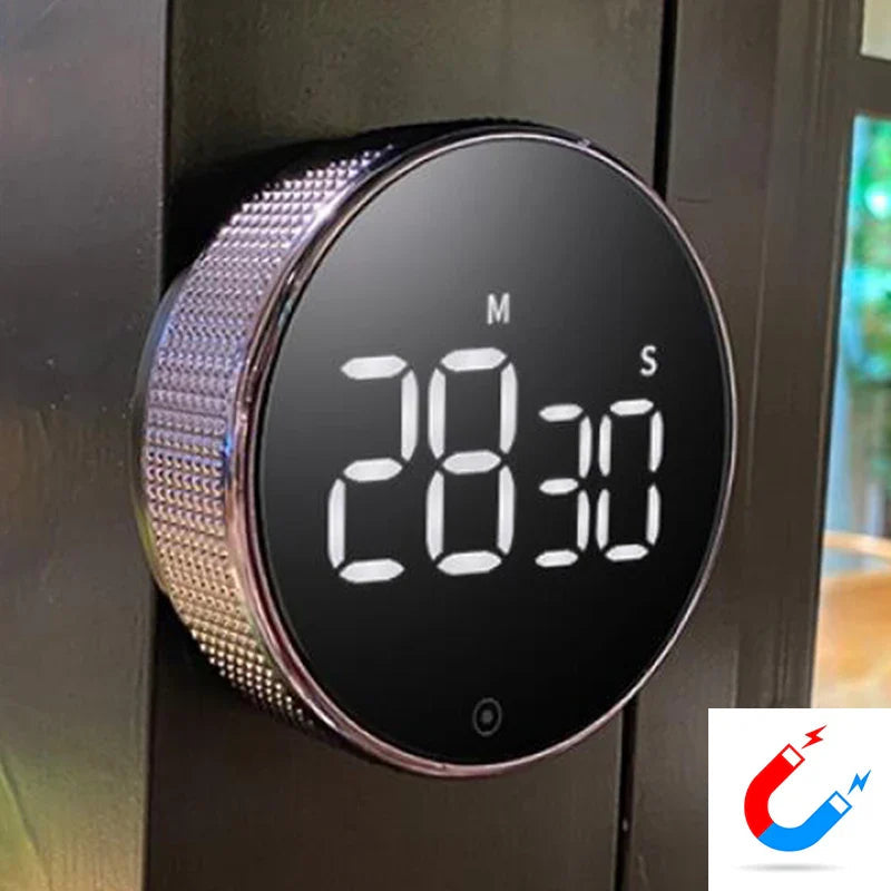Kitchen Digital Timer | Magnetic Mount | Large Readable Display & Loud Alarm