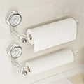 Kitchen Roll Holder | Vacuum Suction Cup Mount & Drill-Free | 180° Rotating Design | Space-Saving
