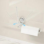 Kitchen Roll Holder | Vacuum Suction Cup Mount & Drill-Free | 180° Rotating Design | Space-Saving