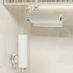 Kitchen Roll Holder | Vacuum Suction Cup Mount & Drill-Free | 180° Rotating Design | Space-Saving