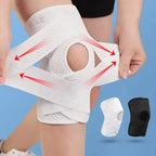 Knee Pads (Unisex) | Spring-Assist Support & Tension Strap | Custom Fit | Pain Relief