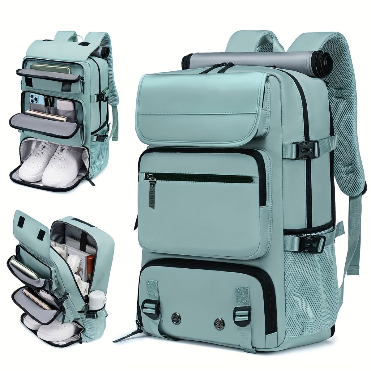Large Travel Backpack | Waterproof & Anti-Theft | USB Port & Shoe Compartment | Fits 15.6 in Laptop