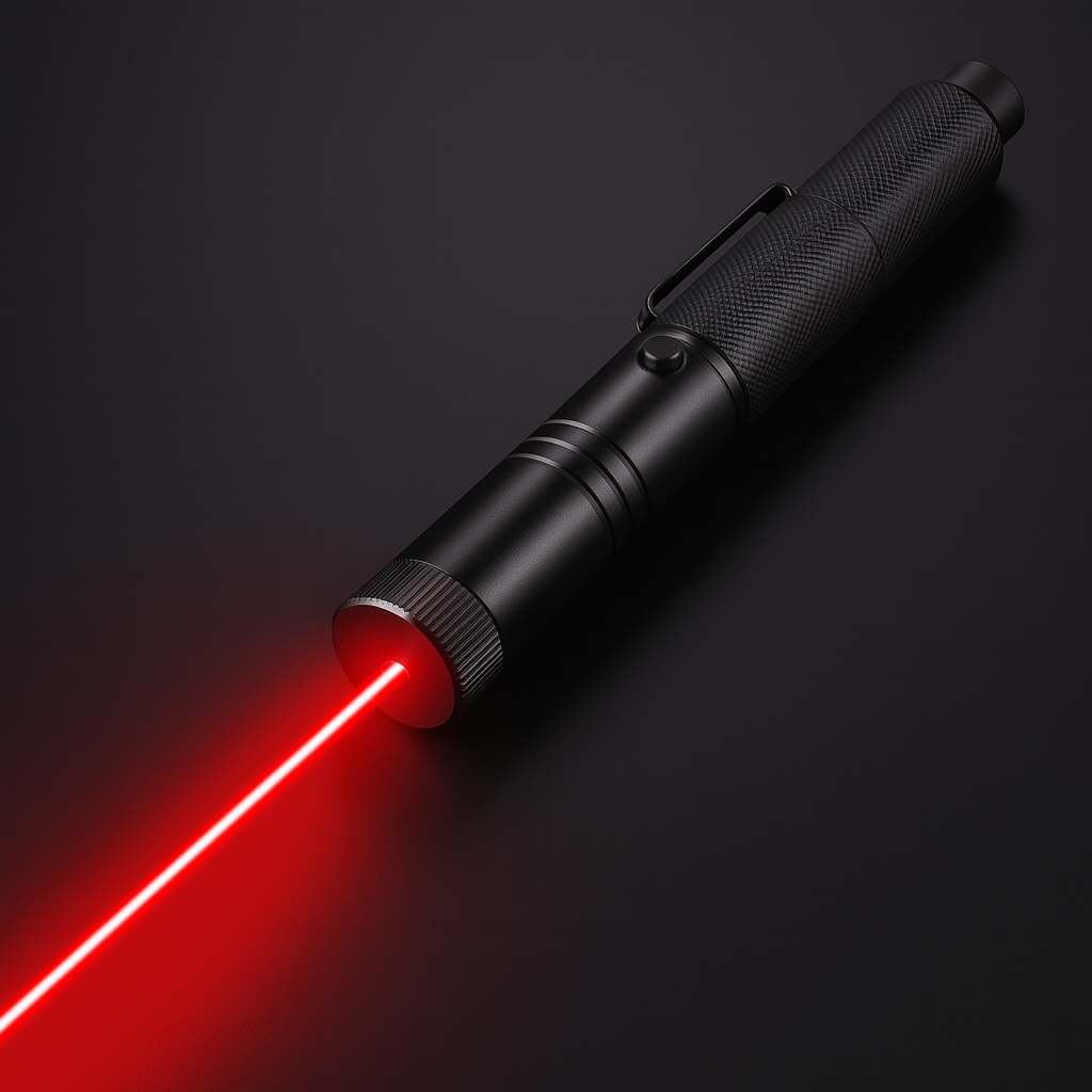 Laser Pointer Torch | Long-Range Adjustable Focus Beam | USB Rechargeable, Key Lock