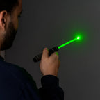 Laser Pointer Torch | Long-Range Adjustable Focus | USB Rechargeable | Aluminum Body