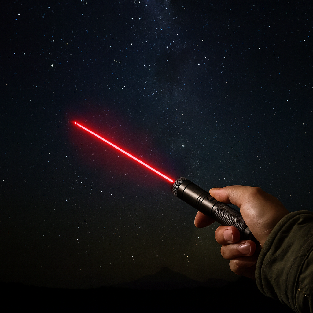 Laser Pointer Torch | Long-Range Adjustable Focus | USB Rechargeable | Aluminum Body