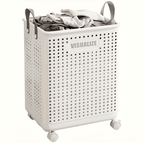 Laundry Basket | Wheeled Foldable Design | Lightweight & Easy-Clean | Space-Saving