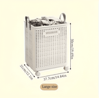 Laundry Basket | Wheeled Foldable Design | Lightweight & Easy-Clean | Space-Saving