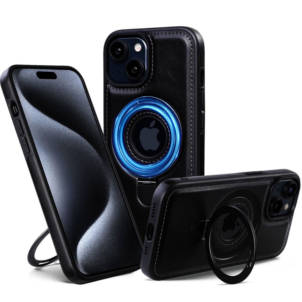 Leather Phone Case | Magnetic Wireless Charging Compatible | O-Ring Grip & 10ft Drop Protection