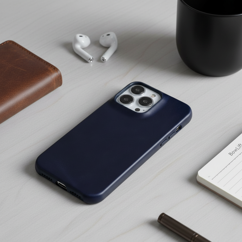 Leather Phone Case | Oil-Wax Finish | Built-In Magnetic Ring | Shock-Absorbent Protection