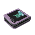 Leather Wallet Case for Galaxy Z Flip | Magnetic Closure | Card & Cash Slots | Drop Protection