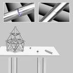 Magnetic Building Set | DIY Magnetic Sculpture Kit | Steel Balls & Magnetic Rods | Stress Relief