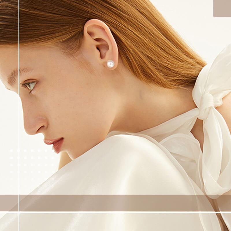 Magnetic Ear Studs | No-Piercing Magnetic Design | Gold Plated & Cubic Zirconia | Gift-Ready