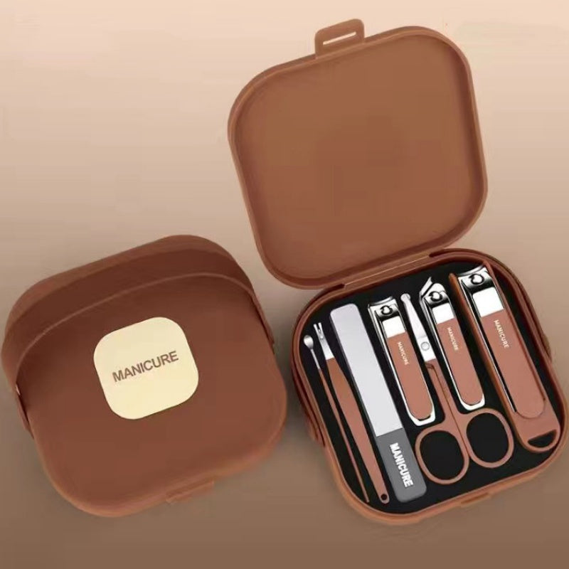 Manicure Kit | Portable 7-Piece Set | Premium Carbon Steel Tools | Travel-Friendly