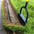Manual Lawn Edger | Crescent Serrated Blade | Hardened Steel Head & Long Handle