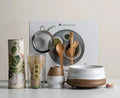 Matcha Tea Set | Sakura Floral Design | 8-Piece Ceramic Bowl & Bamboo Whisk