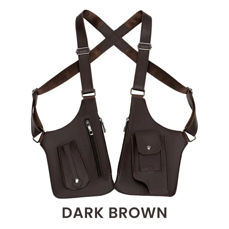 Men's Anti-Theft Shoulder Bag | Tactical & Ergonomic Strap | Water-Resistant Faux Leather