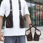 Men's Anti-Theft Shoulder Bag | Tactical & Ergonomic Strap | Water-Resistant Faux Leather
