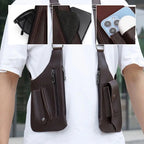 Men's Anti-Theft Shoulder Bag | Tactical & Ergonomic Strap | Water-Resistant Faux Leather