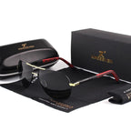 Men's Aviator Sunglasses | Polarized UV400 Lens | Lightweight Aluminum Frame