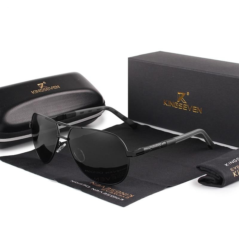 Men's Aviator Sunglasses | Polarized UV400 Lens | Lightweight Aluminum Frame