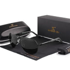 Men's Aviator Sunglasses | Polarized UV400 Lens | Lightweight Aluminum Frame