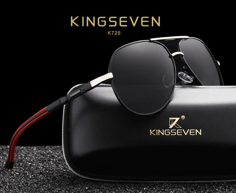 Men's Aviator Sunglasses | Polarized UV400 Lens | Lightweight Aluminum Frame