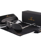 Men's Aviator Sunglasses | Polarized UV400 Lens | Lightweight Aluminum Frame