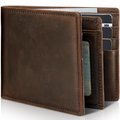 Men's Bifold Wallet | Slim Genuine Leather | RFID Blocking & 13 Card Slots