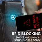 Men's Bifold Wallet | Slim Genuine Leather | RFID Blocking & 13 Card Slots