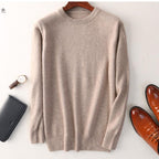 Men's Cashmere Sweater | Classic Crew & V-Neck | Soft & Durable | Comfortable Fit
