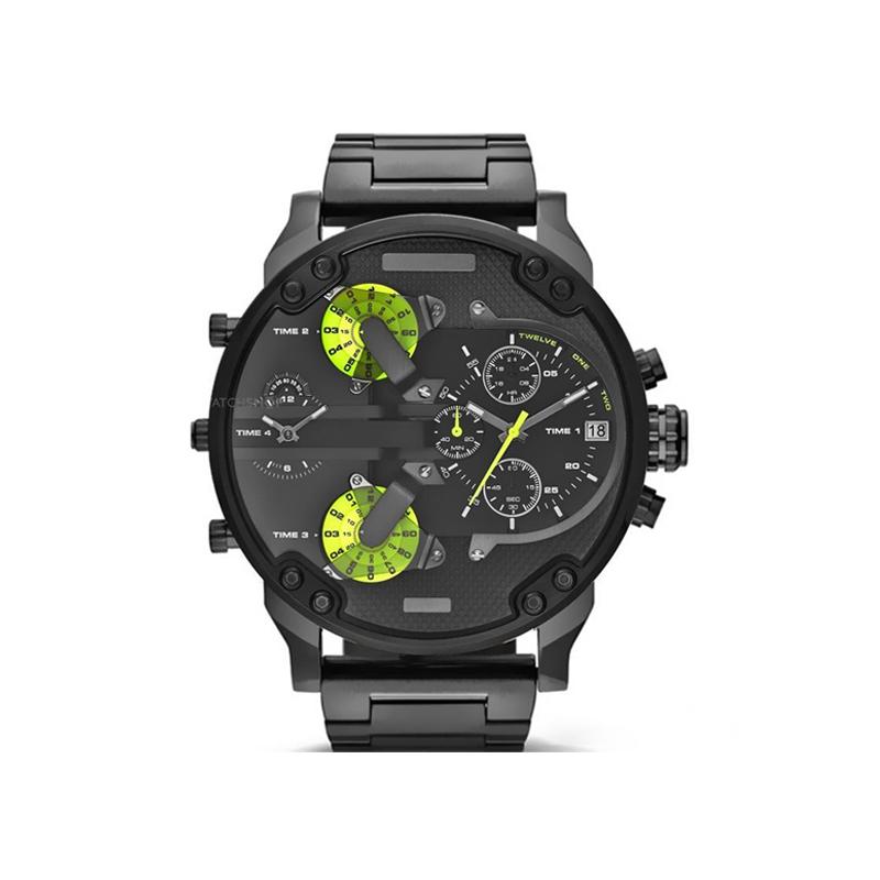 Men's Chronograph Watch | Quartz Movement | Stainless Steel Case | 50mm Dial