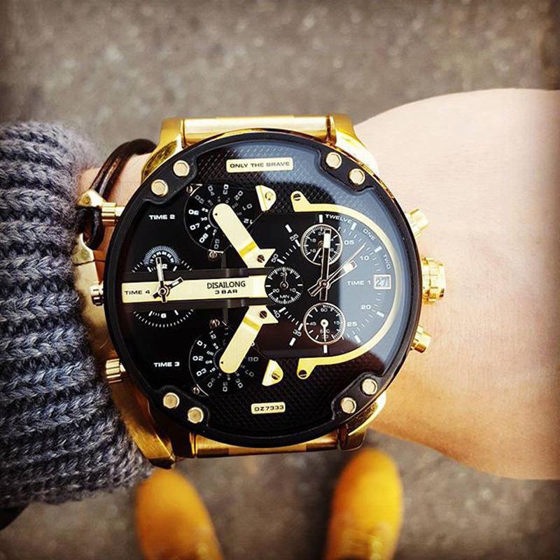 Men's Chronograph Watch | Quartz Movement | Stainless Steel Case | 50mm Dial