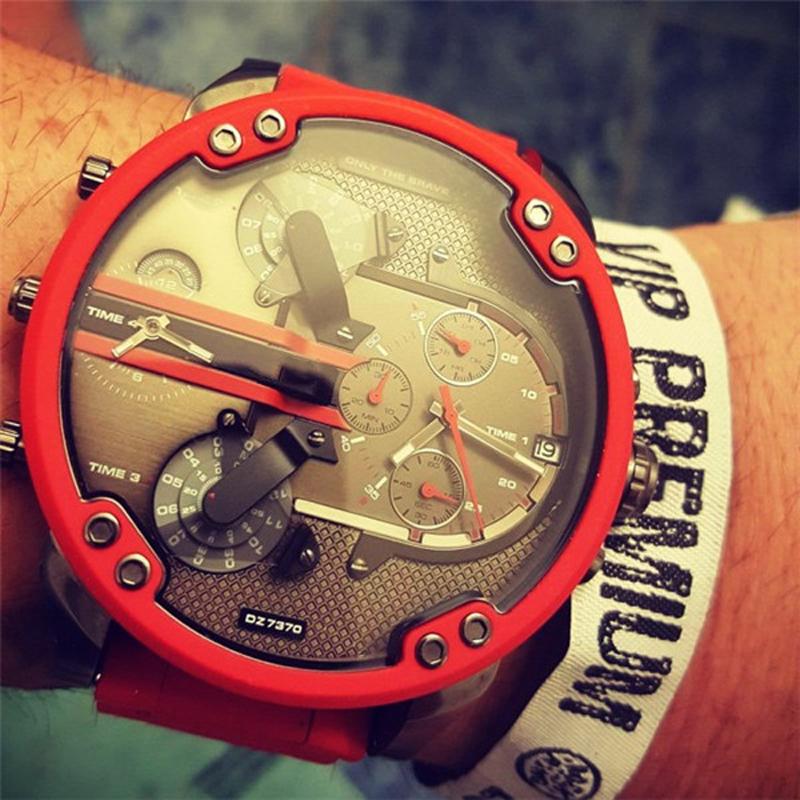 Men's Chronograph Watch | Quartz Movement | Stainless Steel Case | 50mm Dial