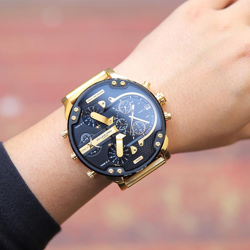 Men's Chronograph Watch | Quartz Movement | Stainless Steel Case | 50mm Dial