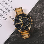 Men's Chronograph Watch | Quartz Movement | Stainless Steel Case | 50mm Dial