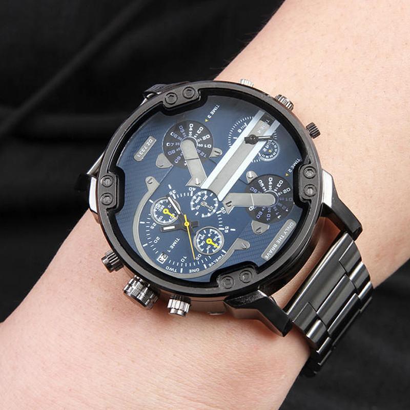Men's Chronograph Watch | Quartz Movement | Stainless Steel Case | 50mm Dial
