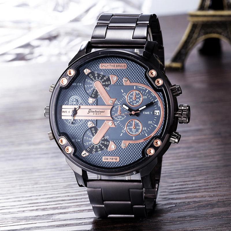 Men's Chronograph Watch | Quartz Movement | Stainless Steel Case | 50mm Dial