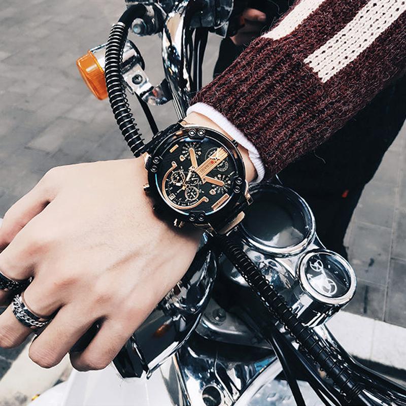 Men's Chronograph Watch | Quartz Movement | Stainless Steel Case | 50mm Dial