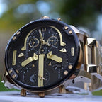 Men's Chronograph Watch | Quartz Movement | Stainless Steel Case | 50mm Dial