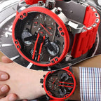 Men's Chronograph Watch | Quartz Movement | Stainless Steel Case | 50mm Dial