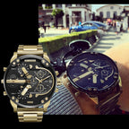 Men's Chronograph Watch | Quartz Movement | Stainless Steel Case | 50mm Dial