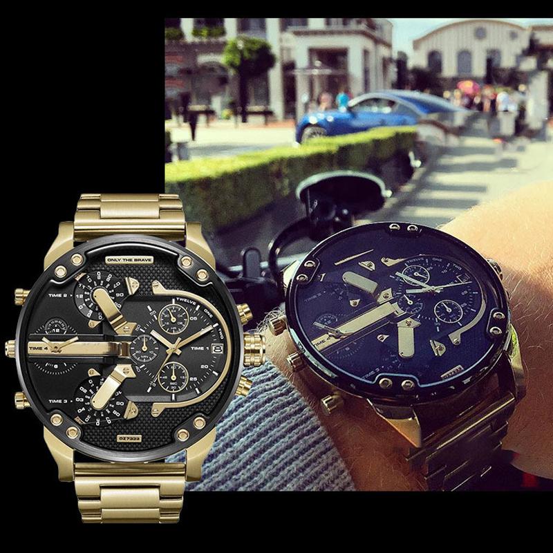 Men's Chronograph Watch | Quartz Movement | Stainless Steel Case | 50mm Dial
