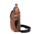 Men's Leather Shoulder Bag | Classic Vintage Design | Genuine Leather & Organizer Compartments