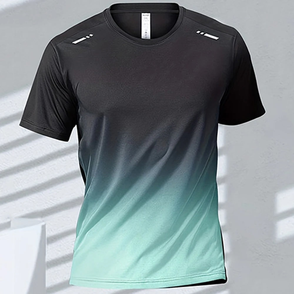 Men's Ombre Performance Tee | Moisture-Wicking & Quick-Dry | Lightweight & Breathable